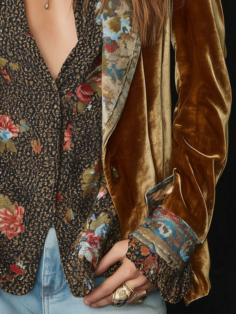 Marcela | Blazer Vintage de Retales Florales