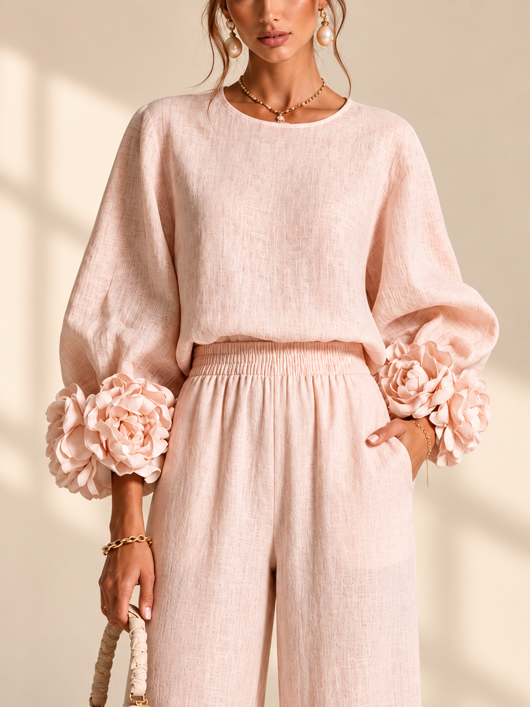Claudia | Conjunto de Dos Piezas con Flores