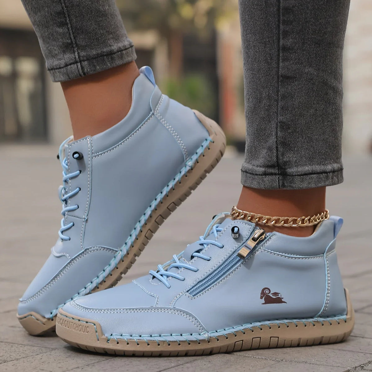 Mira – Zapatillas ortopédicas cómodas con cremallera