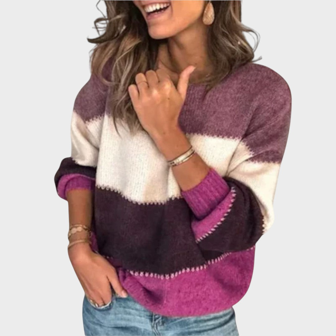 Marília | Suéter de Punto con Rayas
