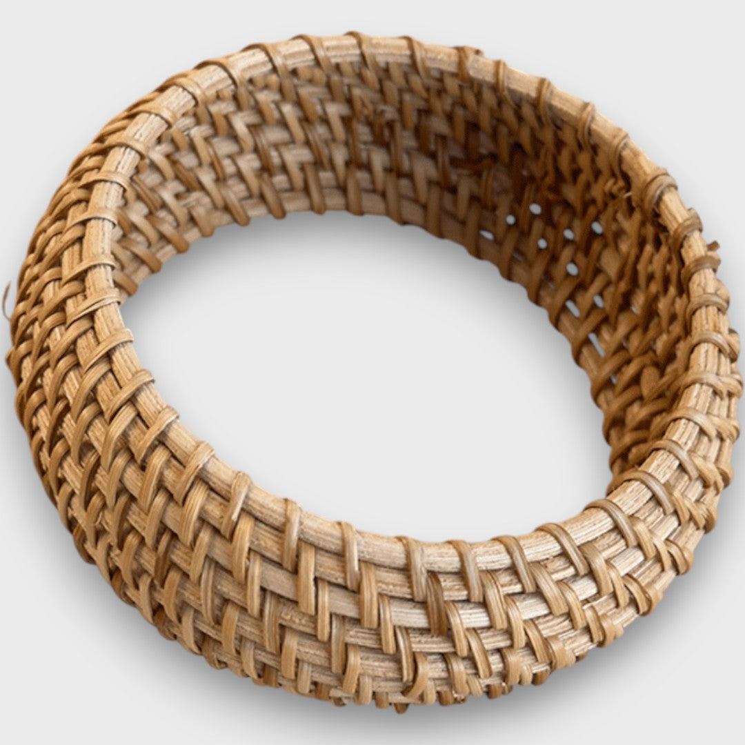 Noelia – Pulsera de Rattan Trenzado
