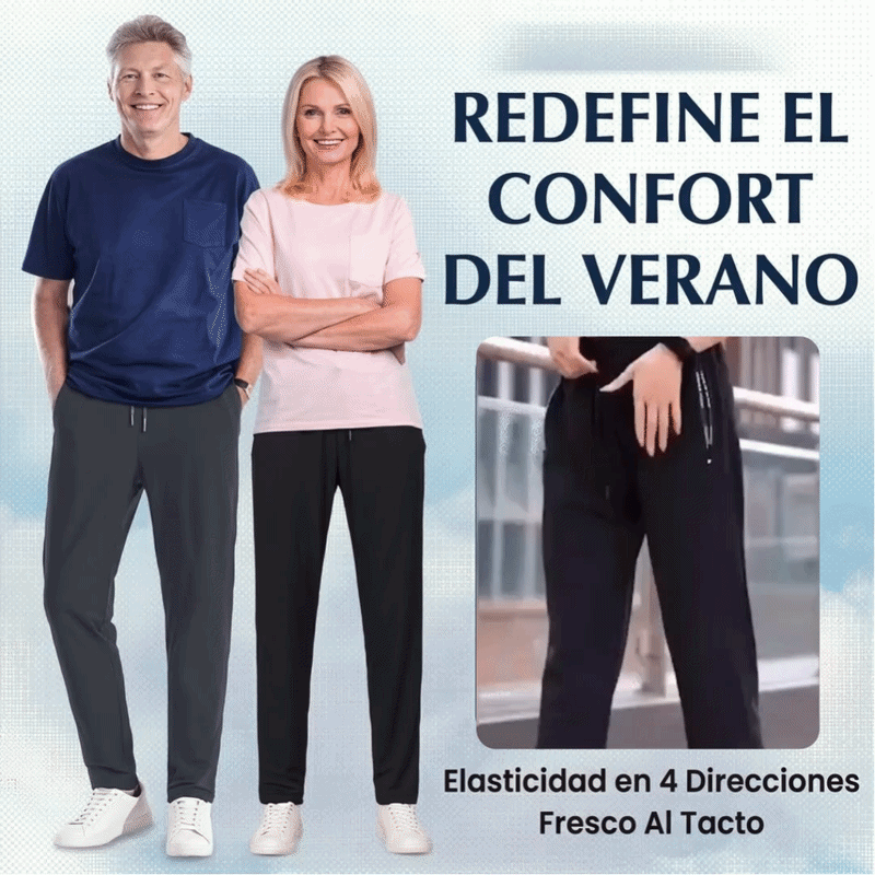 Noa - pantalón casual unisex, extremadamente suave y flexible con caída elegante