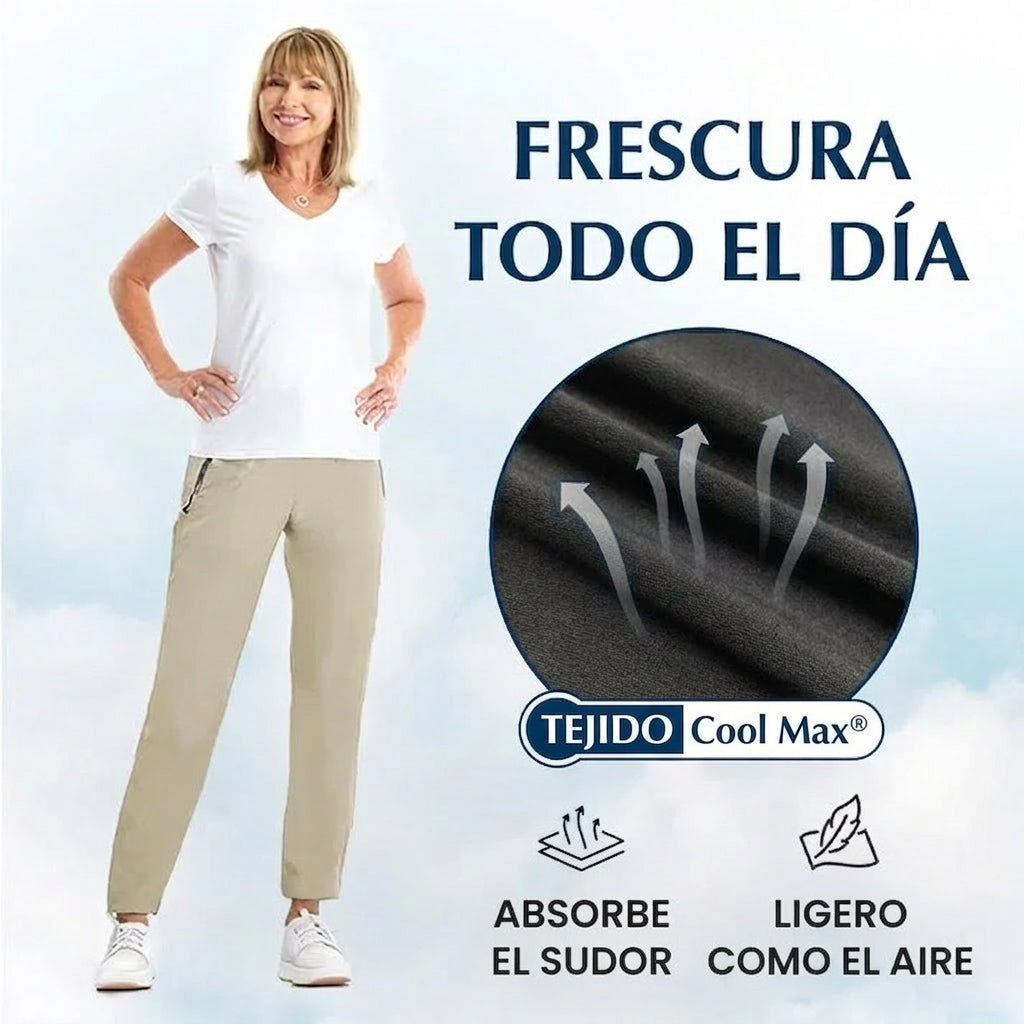 Noa - pantalón casual unisex, extremadamente suave y flexible con caída elegante