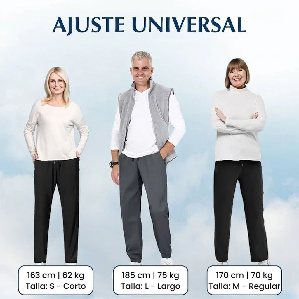 Noa - pantalón casual unisex, extremadamente suave y flexible con caída elegante