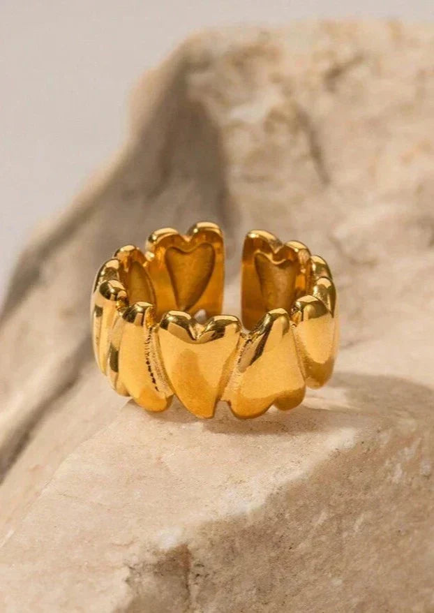 Hazel | Anillo de Corazón Envolvente