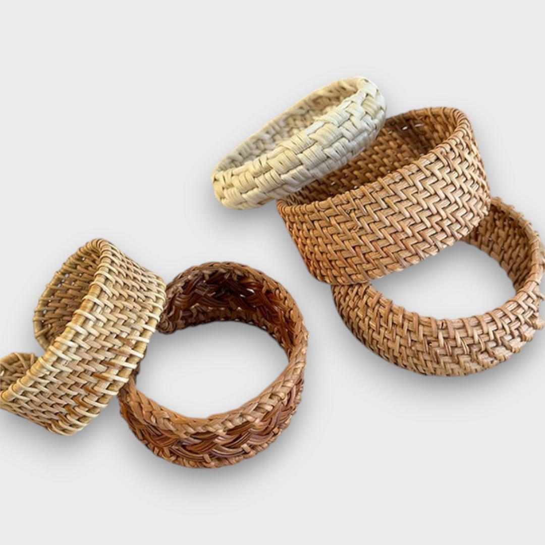 Noelia – Pulsera de Rattan Trenzado