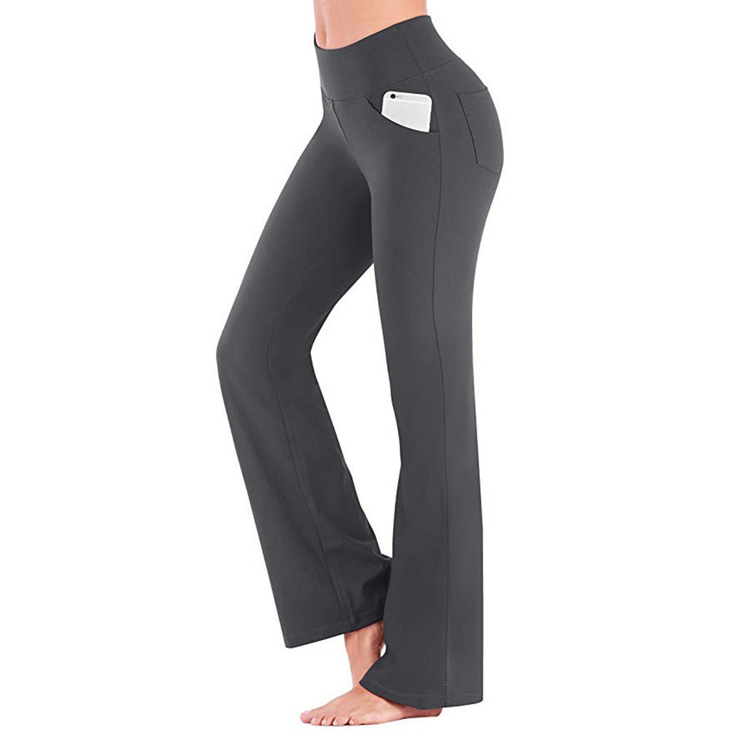 Diana - Pantalón de cintura alta elástico y corte ancho