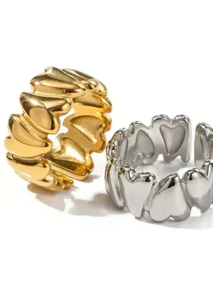 Hazel | Anillo de Corazón Envolvente