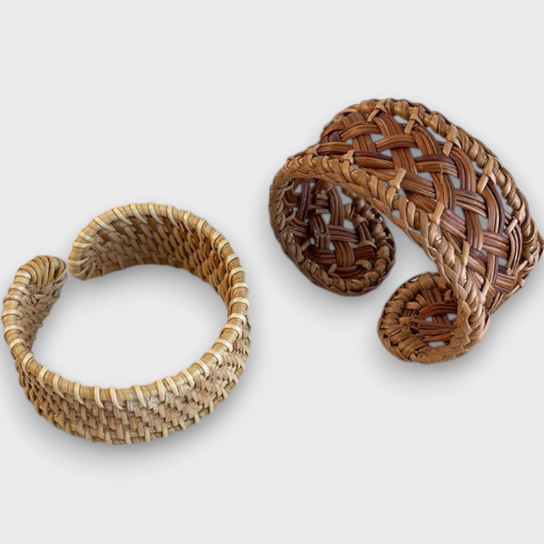 Noelia – Pulsera de Rattan Trenzado