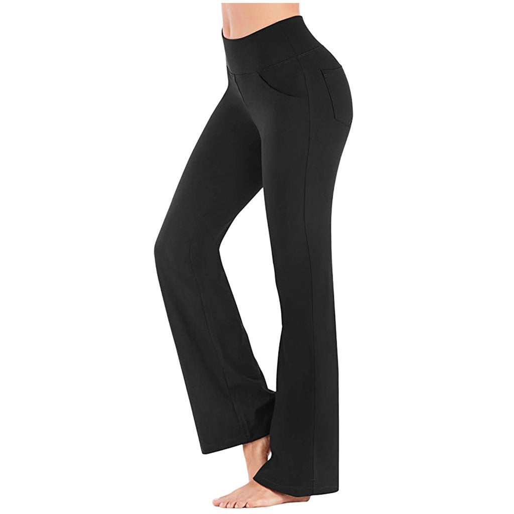 Diana - Pantalón de cintura alta elástico y corte ancho