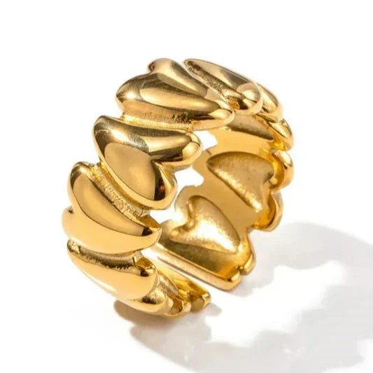 Hazel | Anillo de Corazón Envolvente