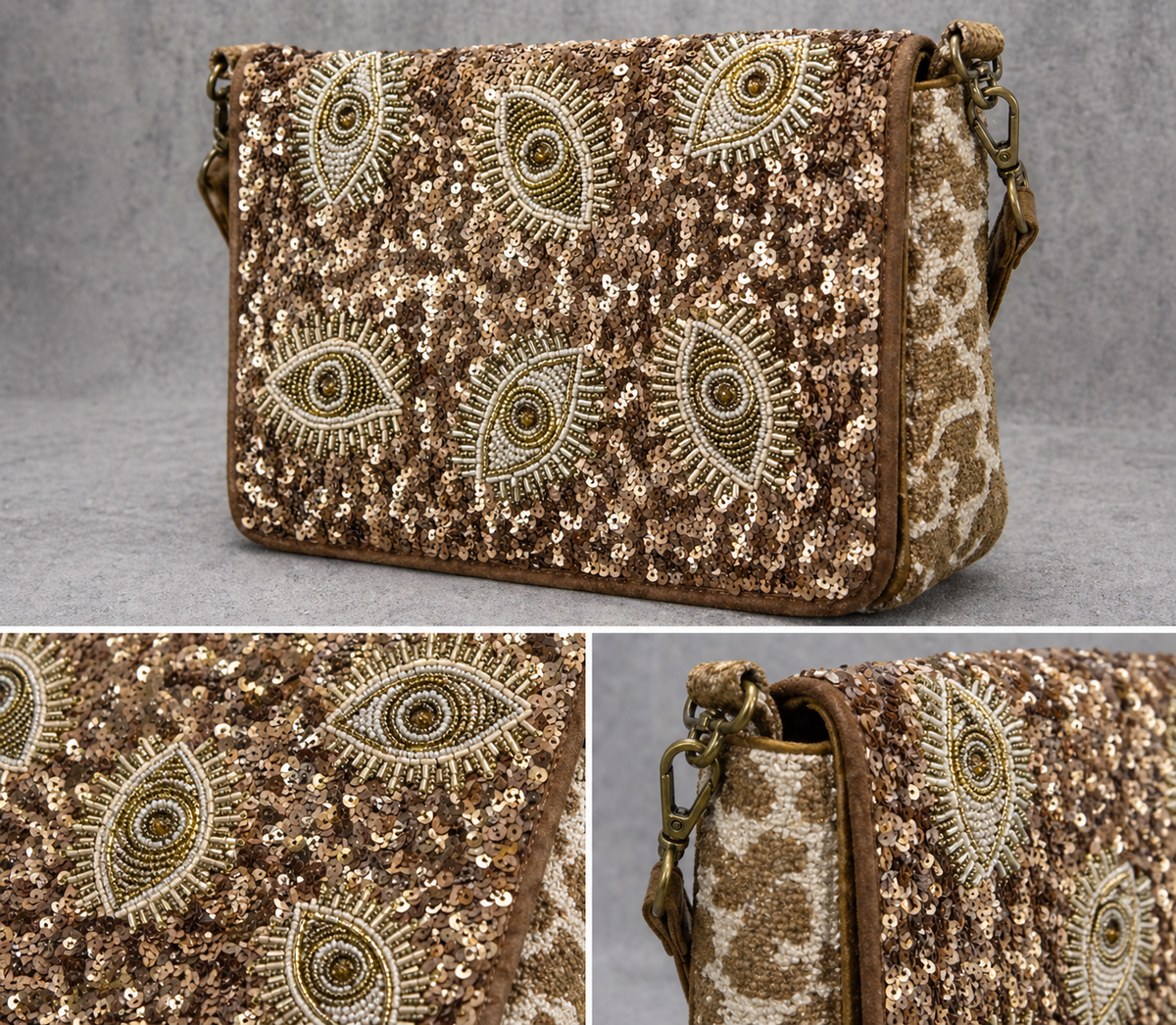 Bandolera Glitter Hamsa