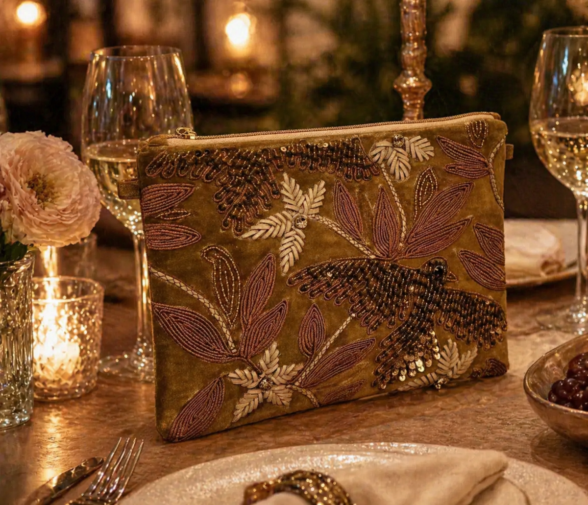 Cartera Terciopelo Selva