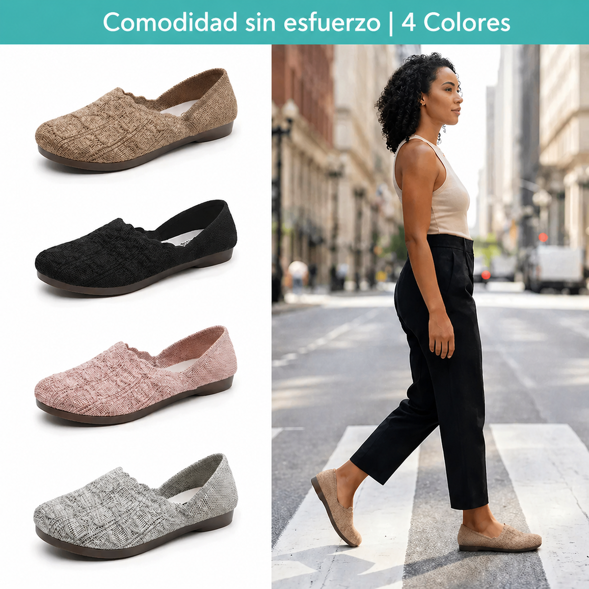 Bruna - Zapatos ligeros de tejido transpirable