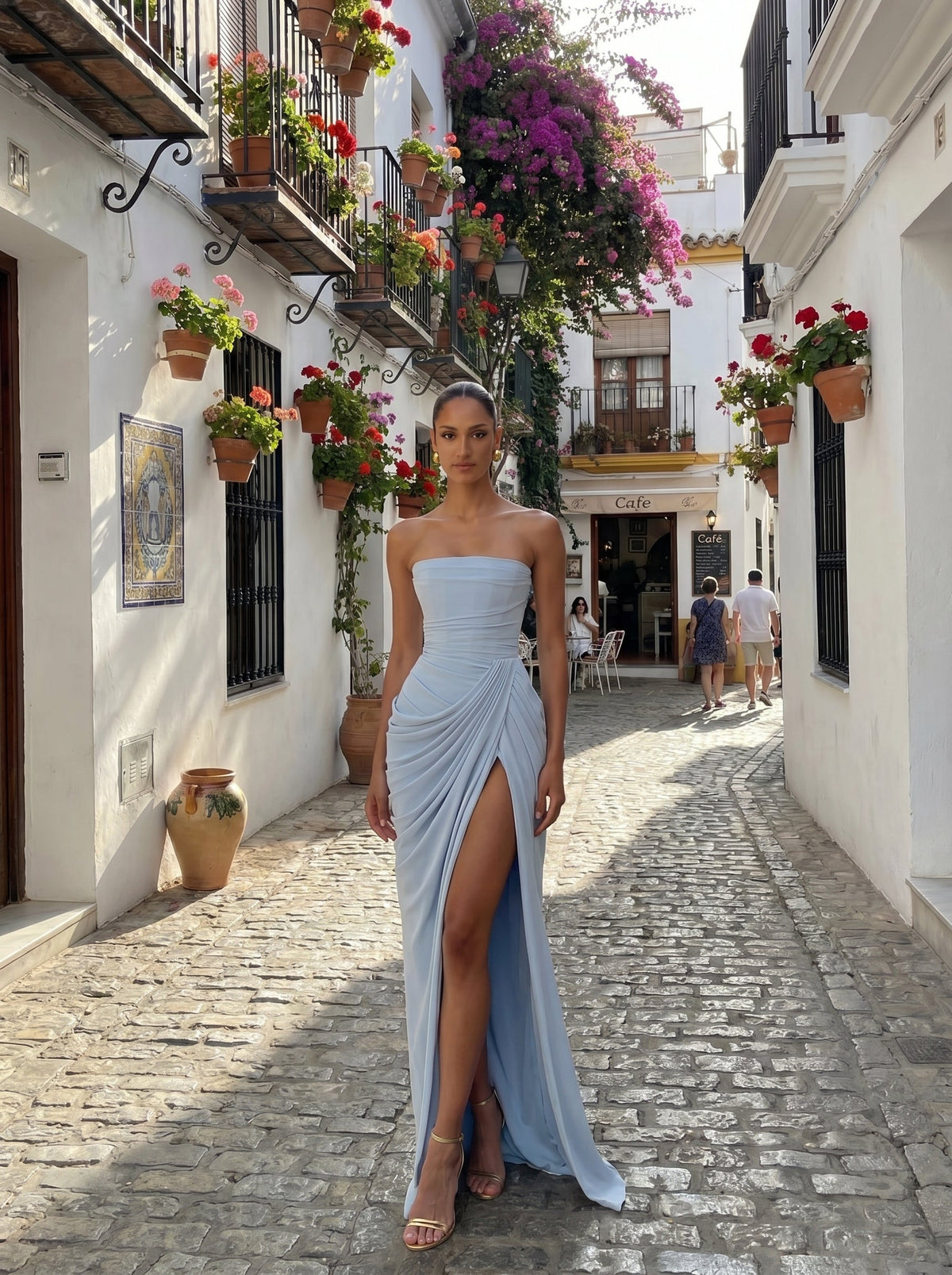 Cyra™ - Vestido Largo de Chifón