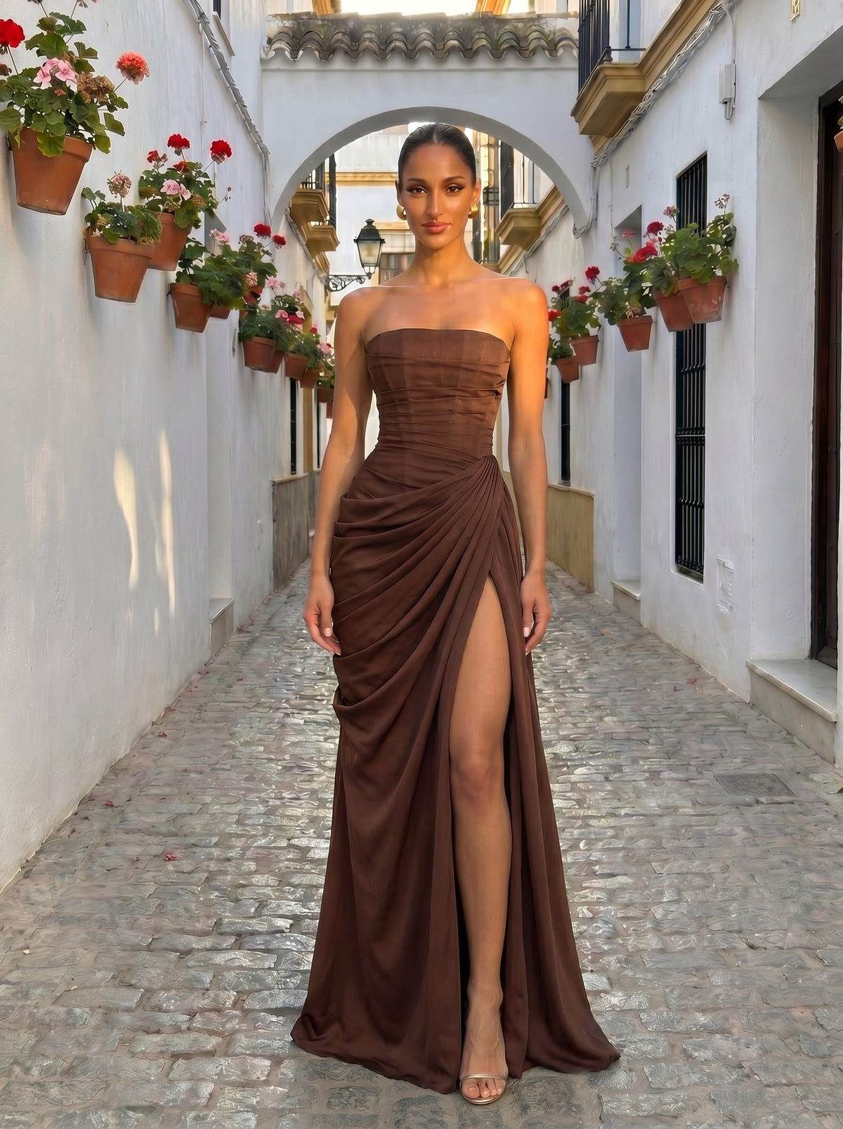Cyra™ - Vestido Largo de Chifón