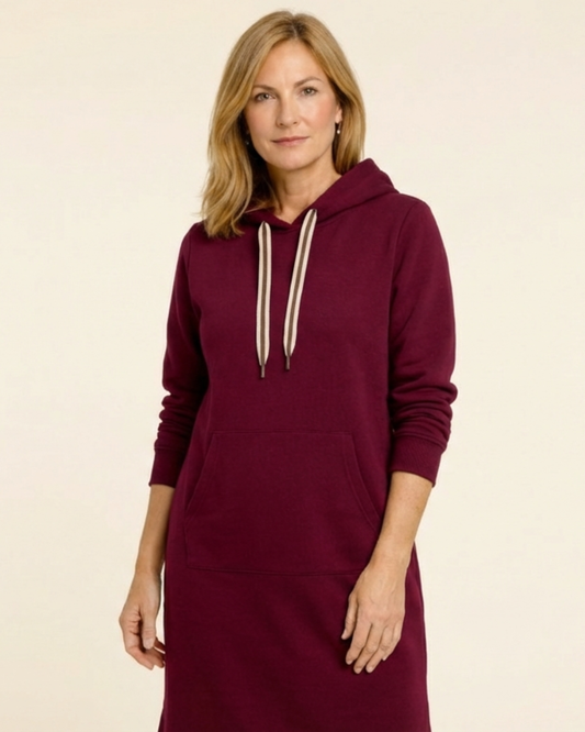 Lorena - Sudadera larga oversized con capucha