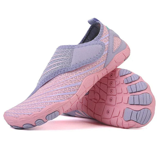 Elia - Zapatillas barefoot de senderismo antideslizantes y cómodas