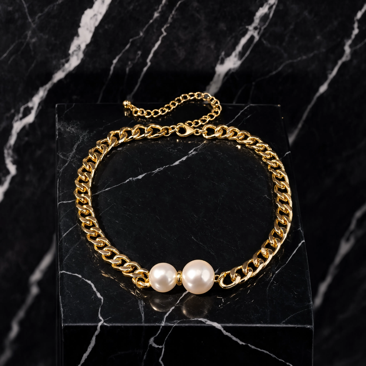 Collar de cadena de perlas Margaux