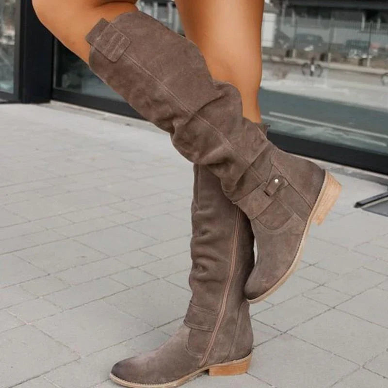 Lina - Botas de efecto ante cómodas y cálidas