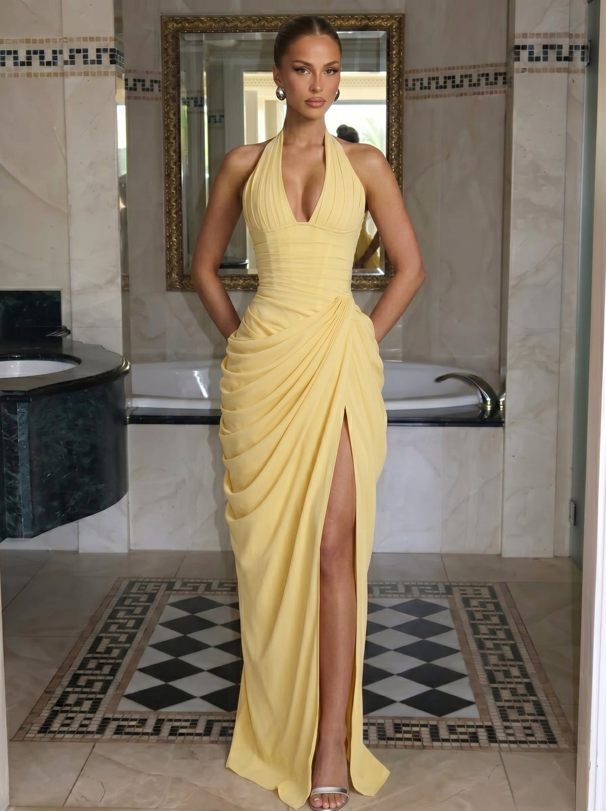 Anna™ - Vestido Largo de Chifón
