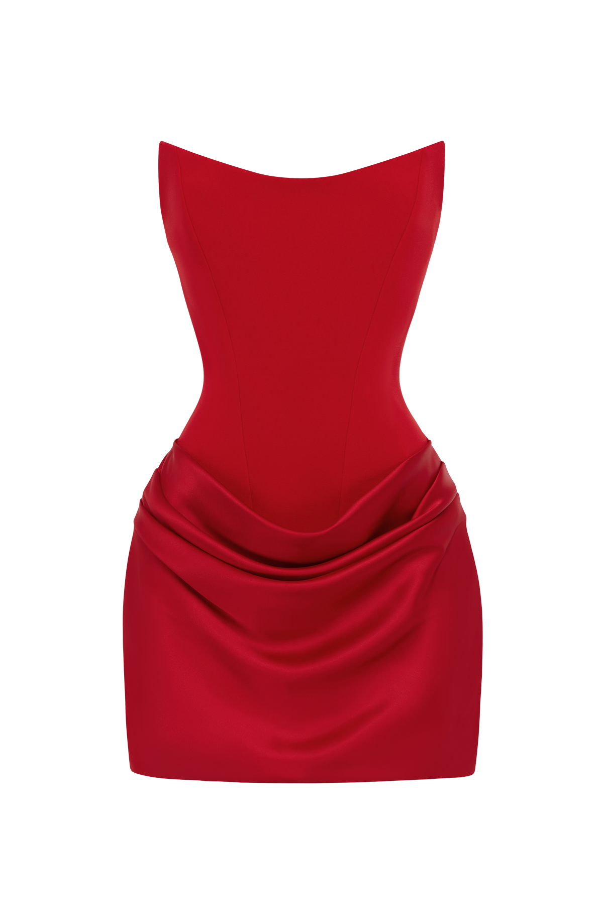 Marta™ - Vestido Corto con Sobrefalda