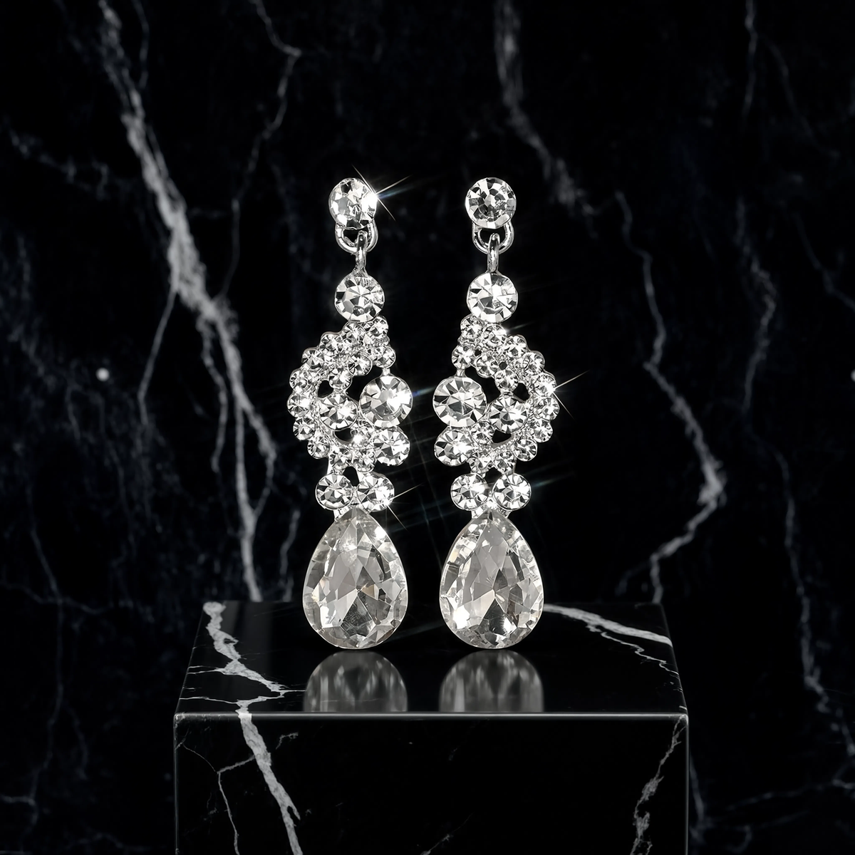 Julia | Pendientes colgantes de cristal
