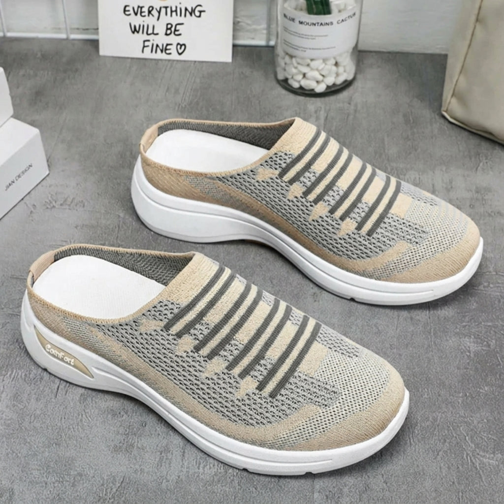 Aina - Zapatillas transpirables con talón abierto