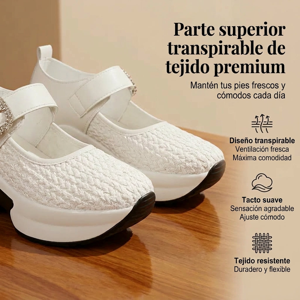 Nora - Mary Janes de plataforma transpirables y cómodas