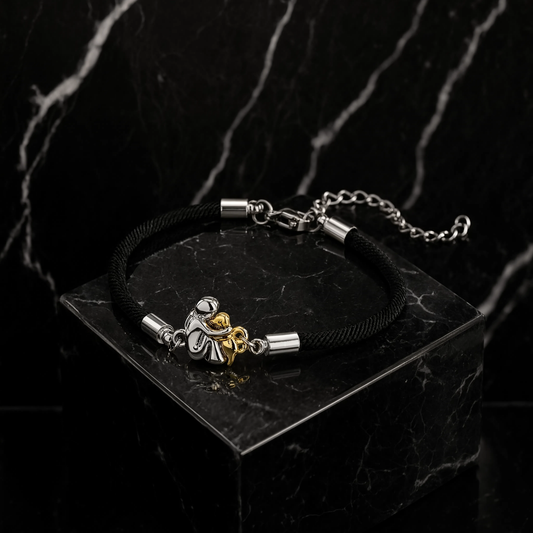 Elisa - Pulsera con cordón e ícono de perro