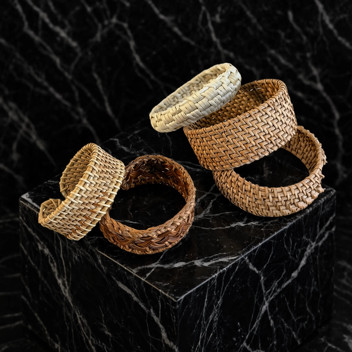 Noelia – Pulsera de Rattan Trenzado