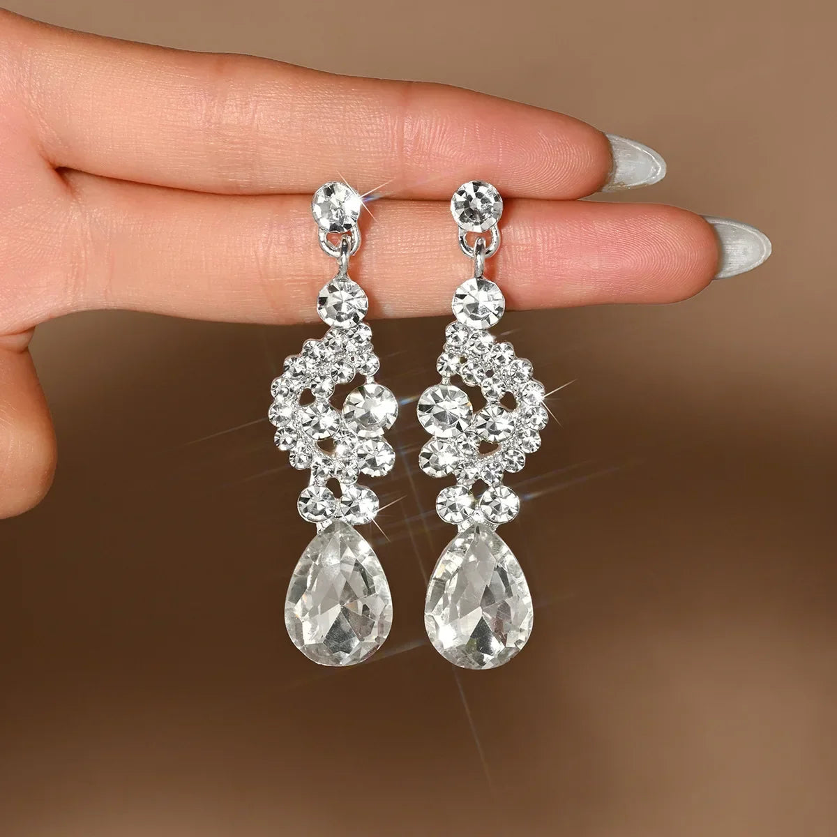 Julia | Pendientes colgantes de cristal