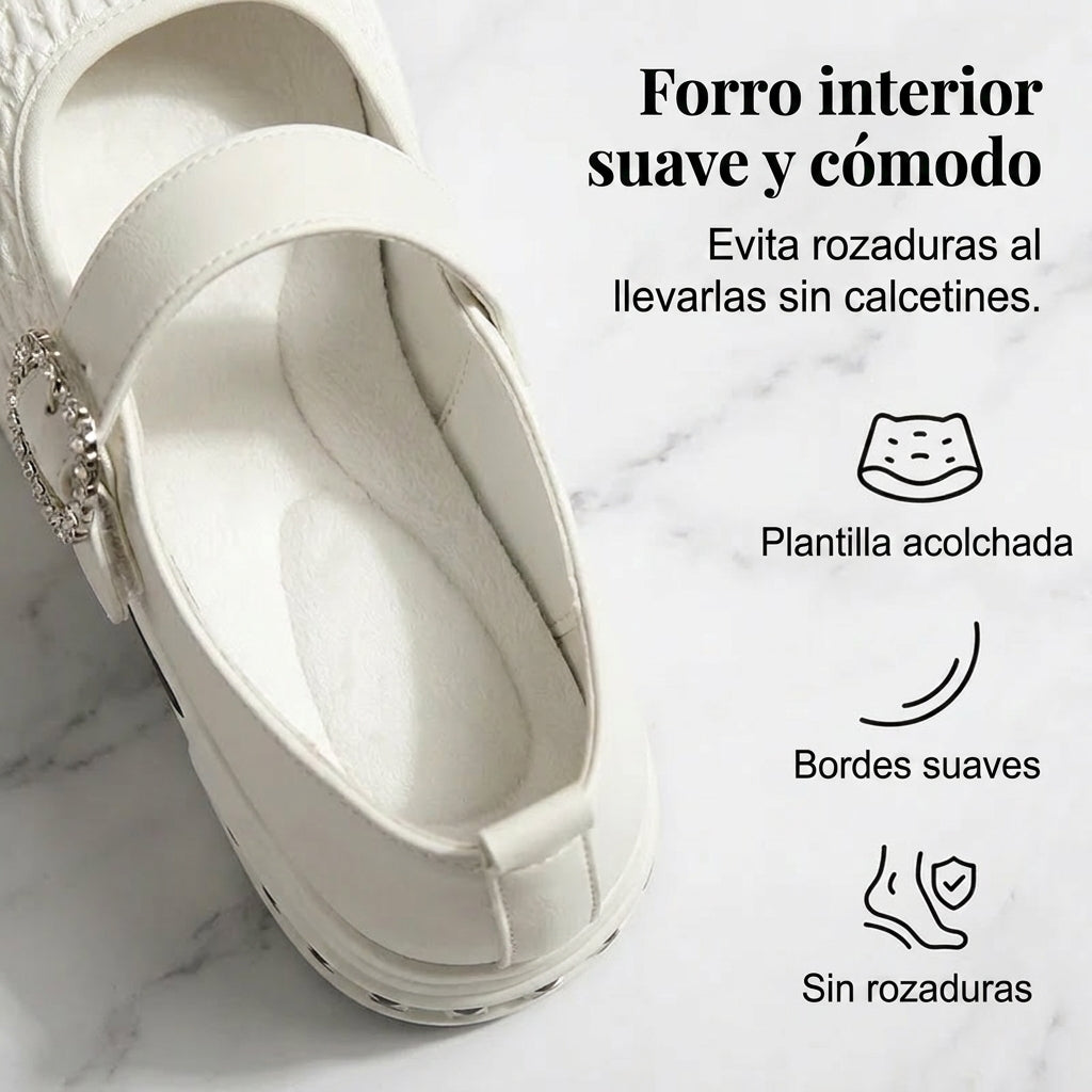 Nora - Mary Janes de plataforma transpirables y cómodas