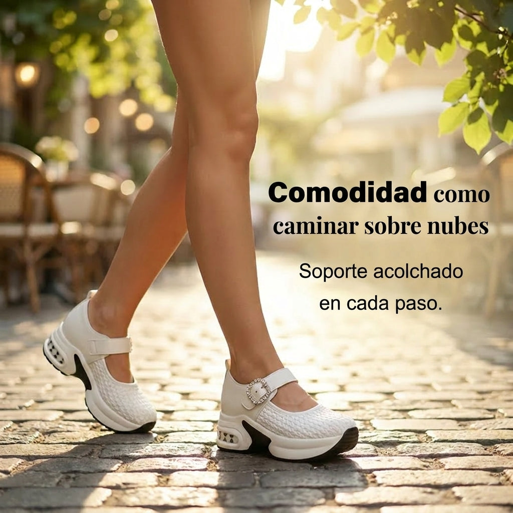 Nora - Mary Janes de plataforma transpirables y cómodas