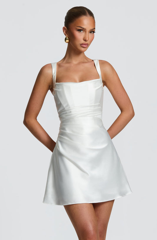 Carlota™ - Vestido Corto de Satén
