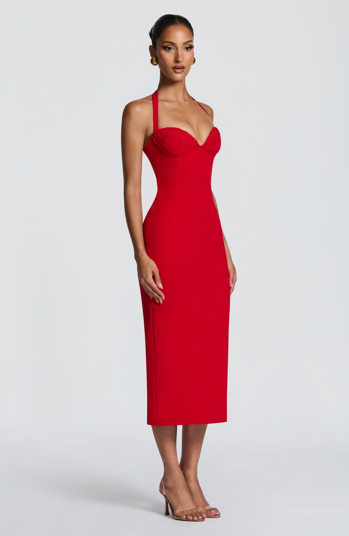 Celia™ - Vestido Midi de Crepé