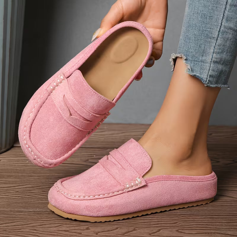 Luisa - Mocasines de gamuza suave