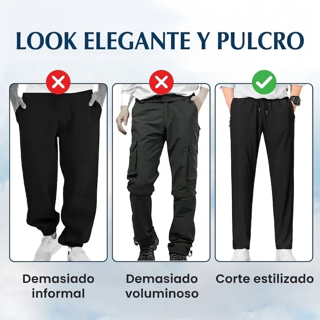 Noa - pantalón casual unisex, extremadamente suave y flexible con caída elegante