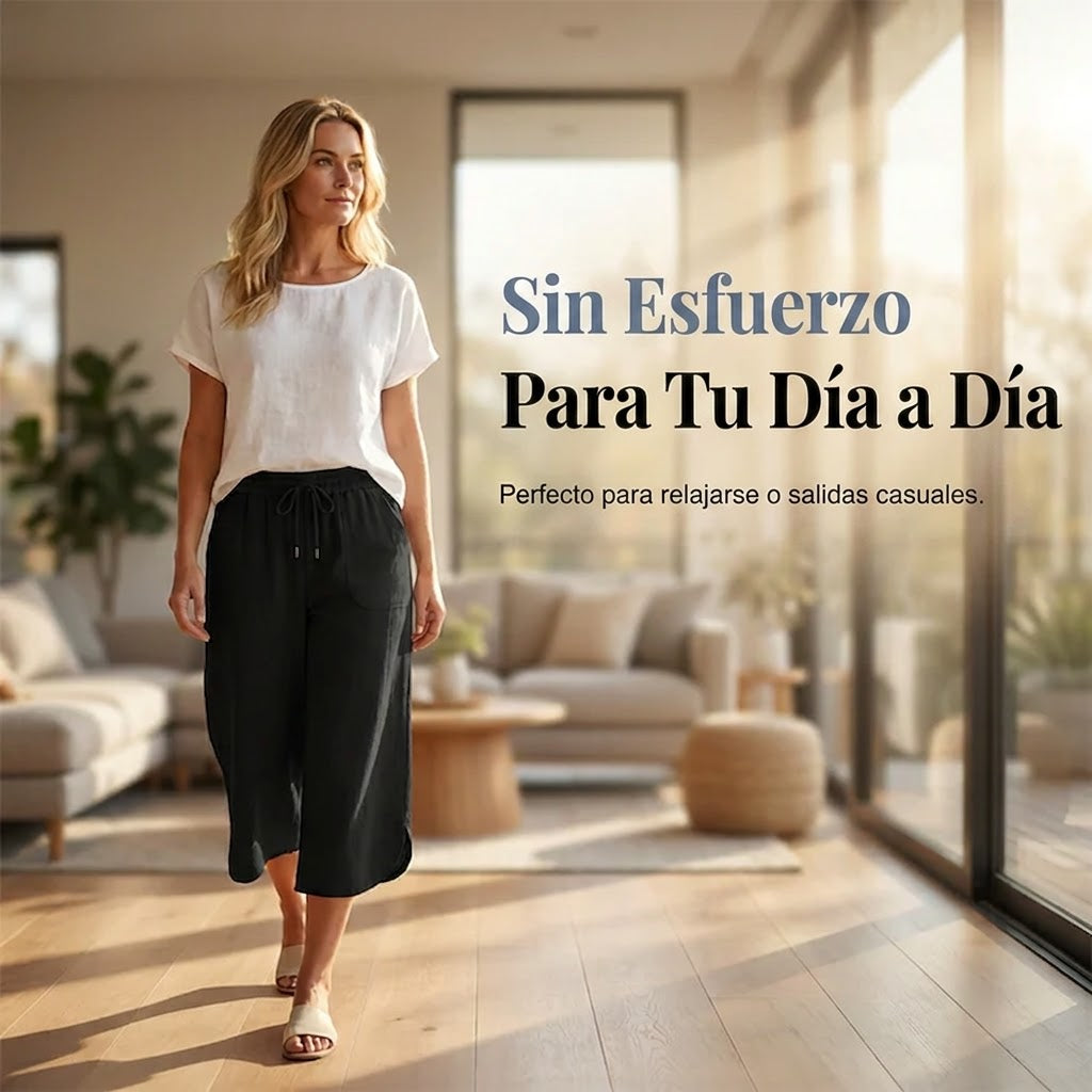 Aina - Pantalones cropped transpirables