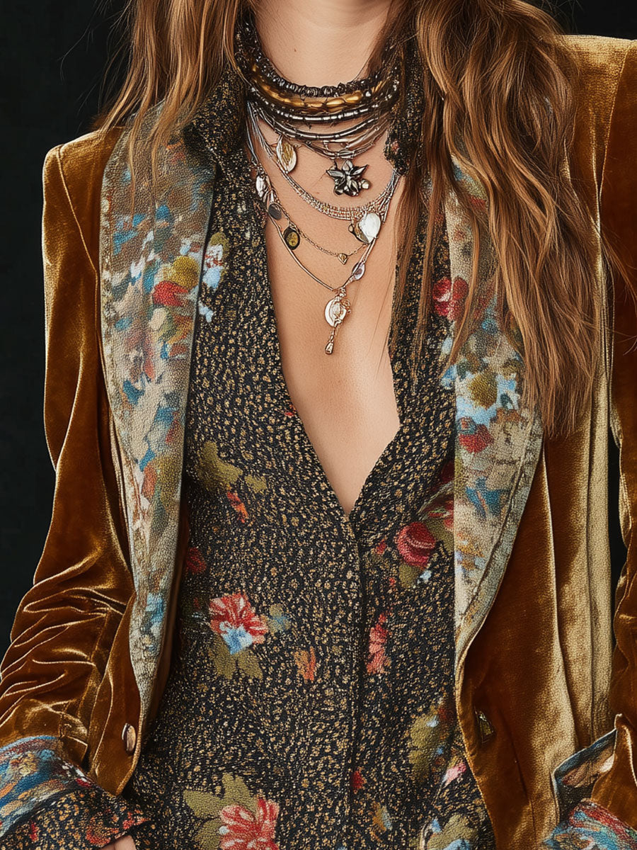 Marcela | Blazer Vintage de Retales Florales