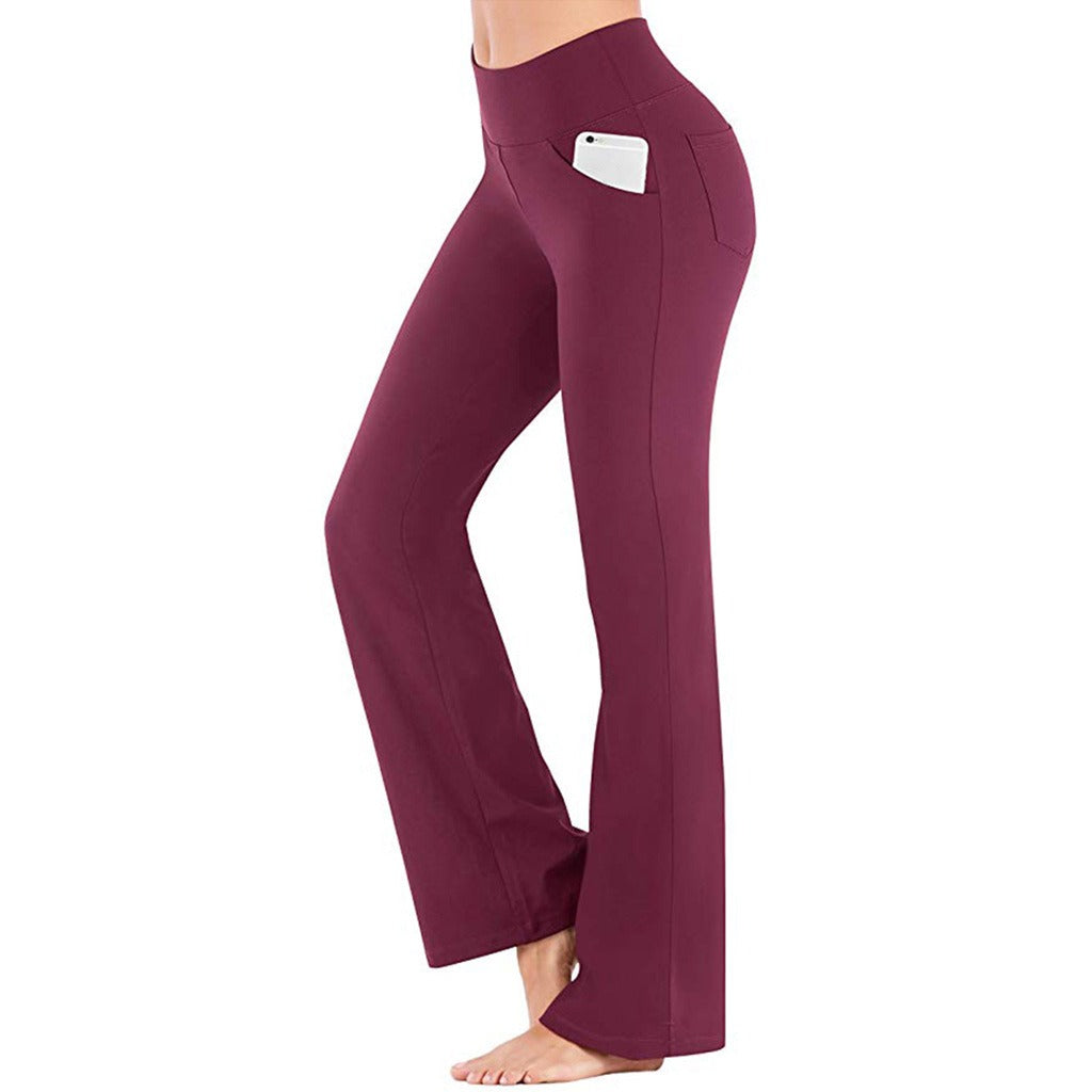 Diana - Pantalón de cintura alta elástico y corte ancho