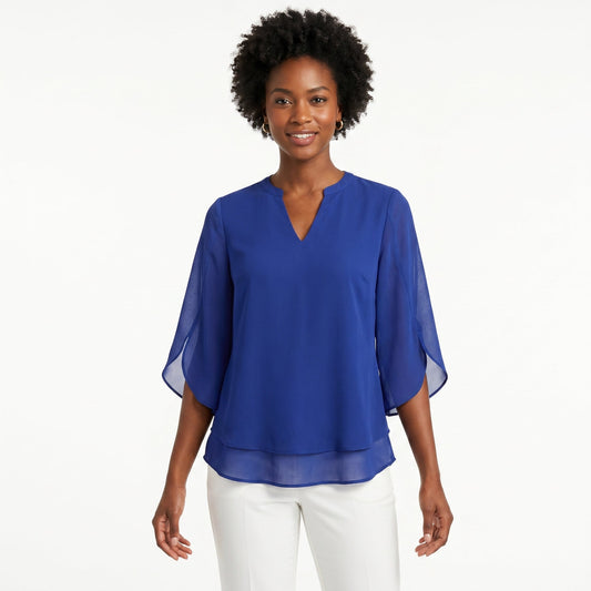 Francisca | Blusa con mangas de volantes