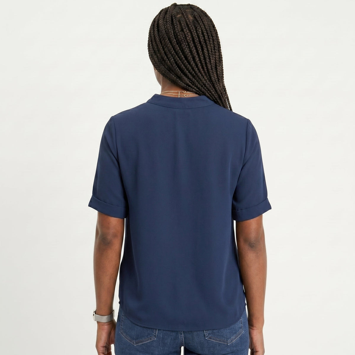 Celia - Blusa Fluida con Escote en V