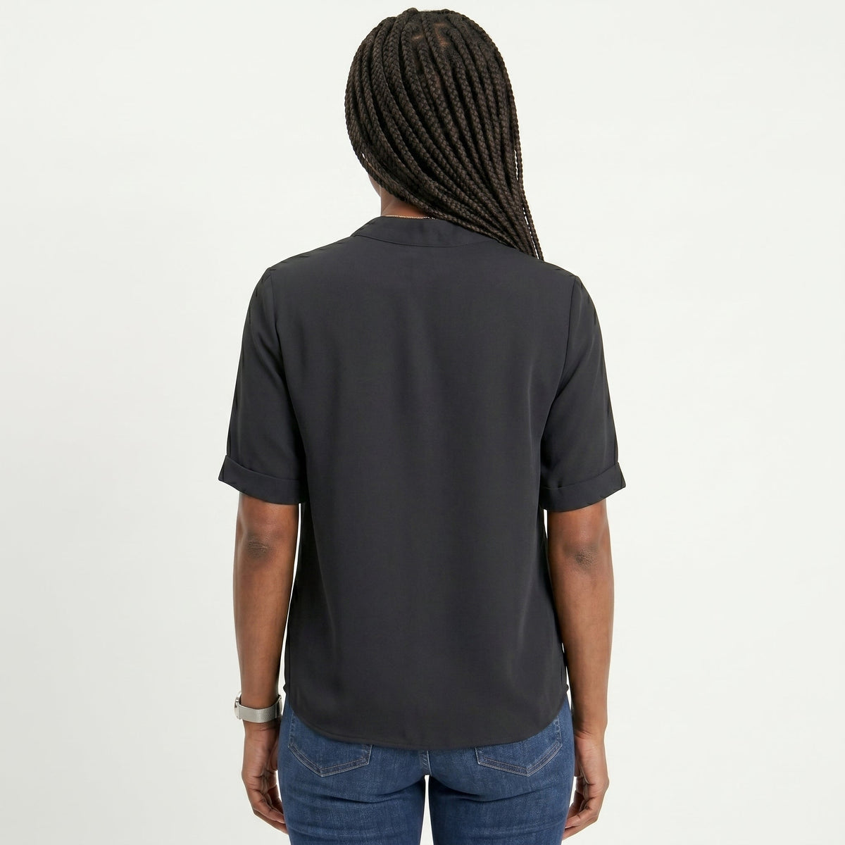Celia - Blusa Fluida con Escote en V