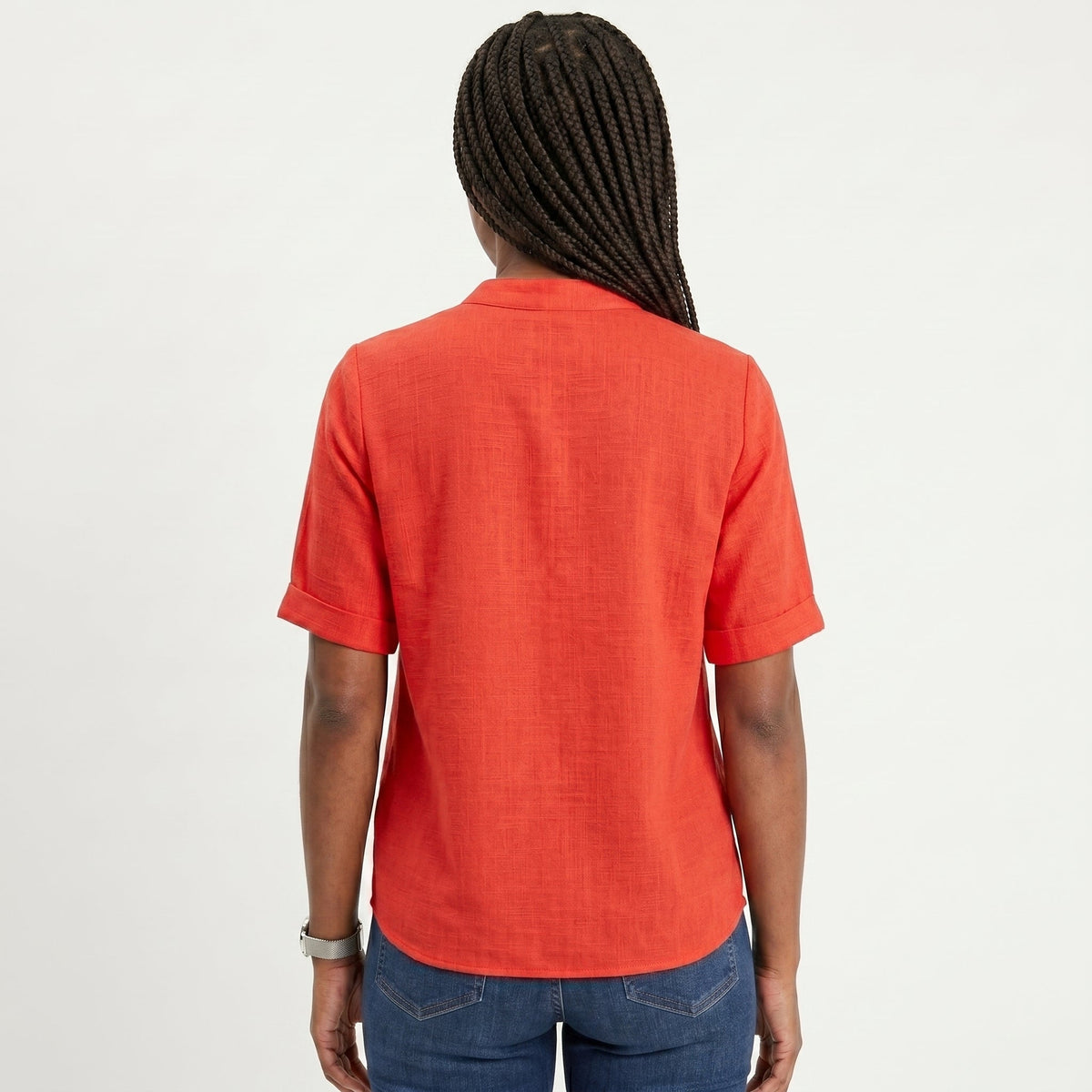 Celia - Blusa Fluida con Escote en V
