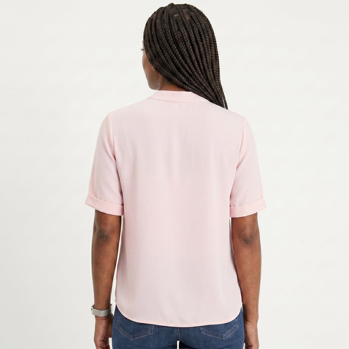 Celia - Blusa Fluida con Escote en V