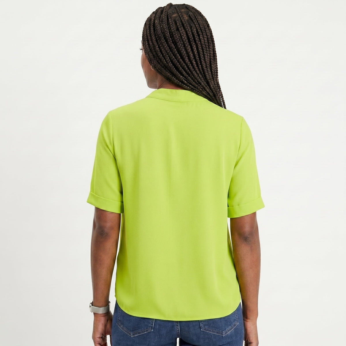 Celia - Blusa Fluida con Escote en V