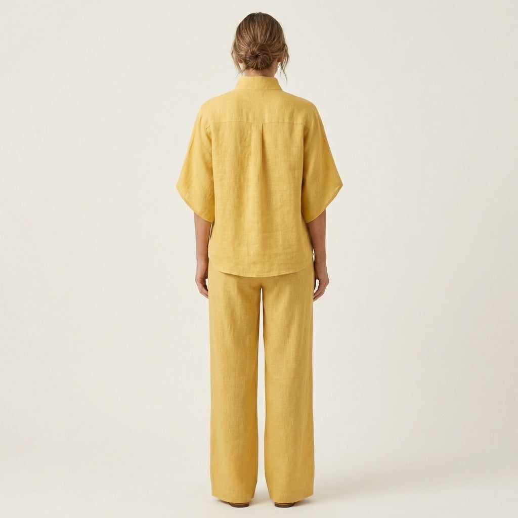 Natalia | Conjunto de Dos Piezas de Lino