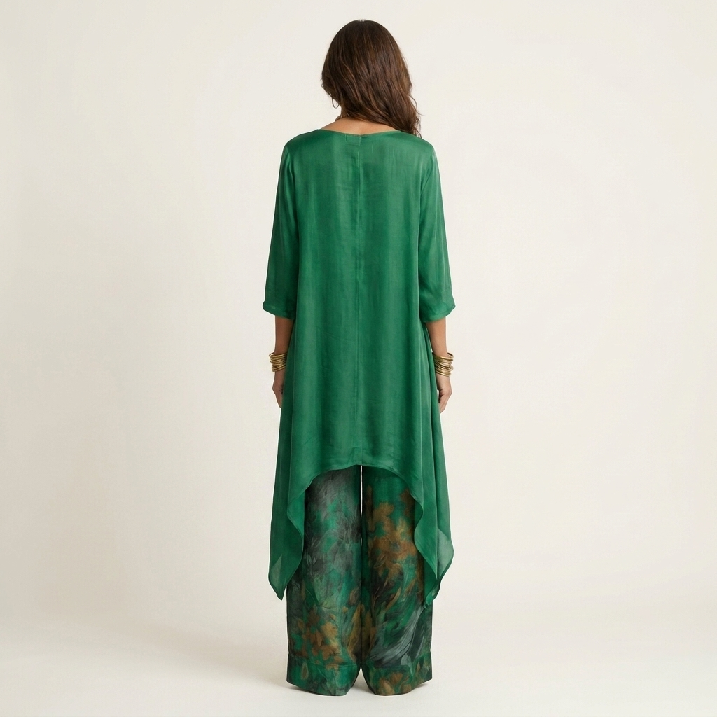 Carmen | Conjunto de Dos Piezas Asimétrico Floral