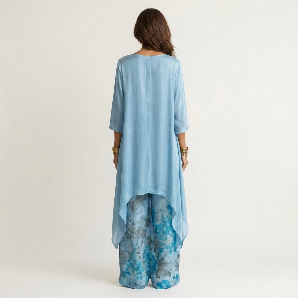 Carmen | Conjunto de Dos Piezas Asimétrico Floral